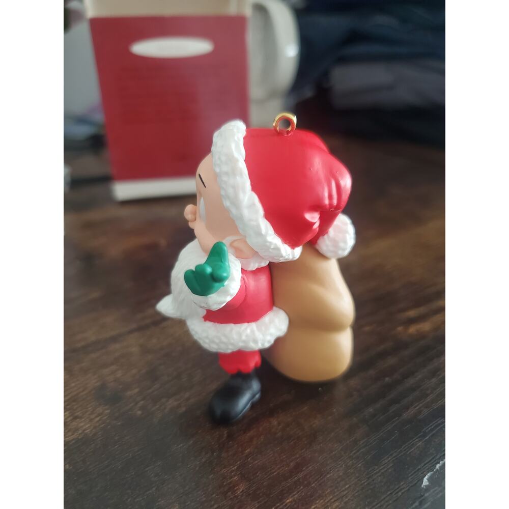 🆓 FREE Hallmark Looney Tunes Elmer Fudd Keepsake Ornament 1993 Christmas Santa - Picture 10 of 14